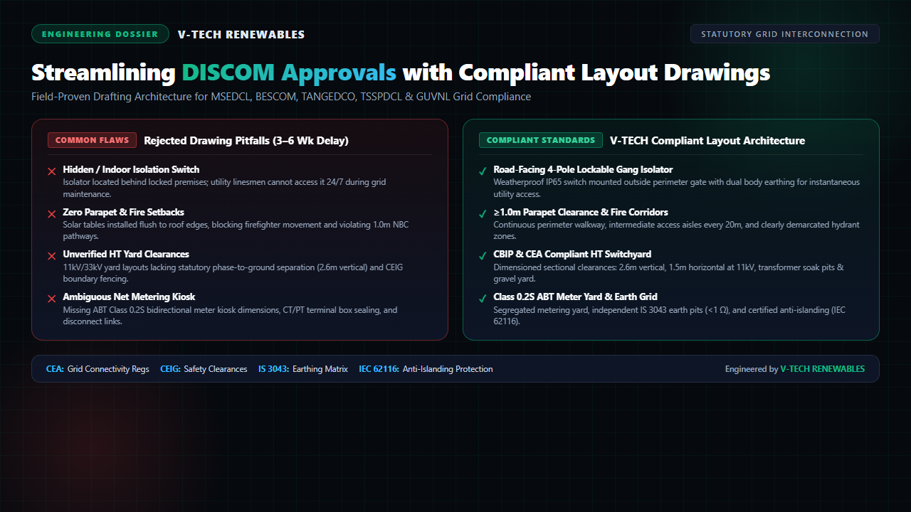 Streamlining DISCOM Approvals with Compliant Layout Drawings