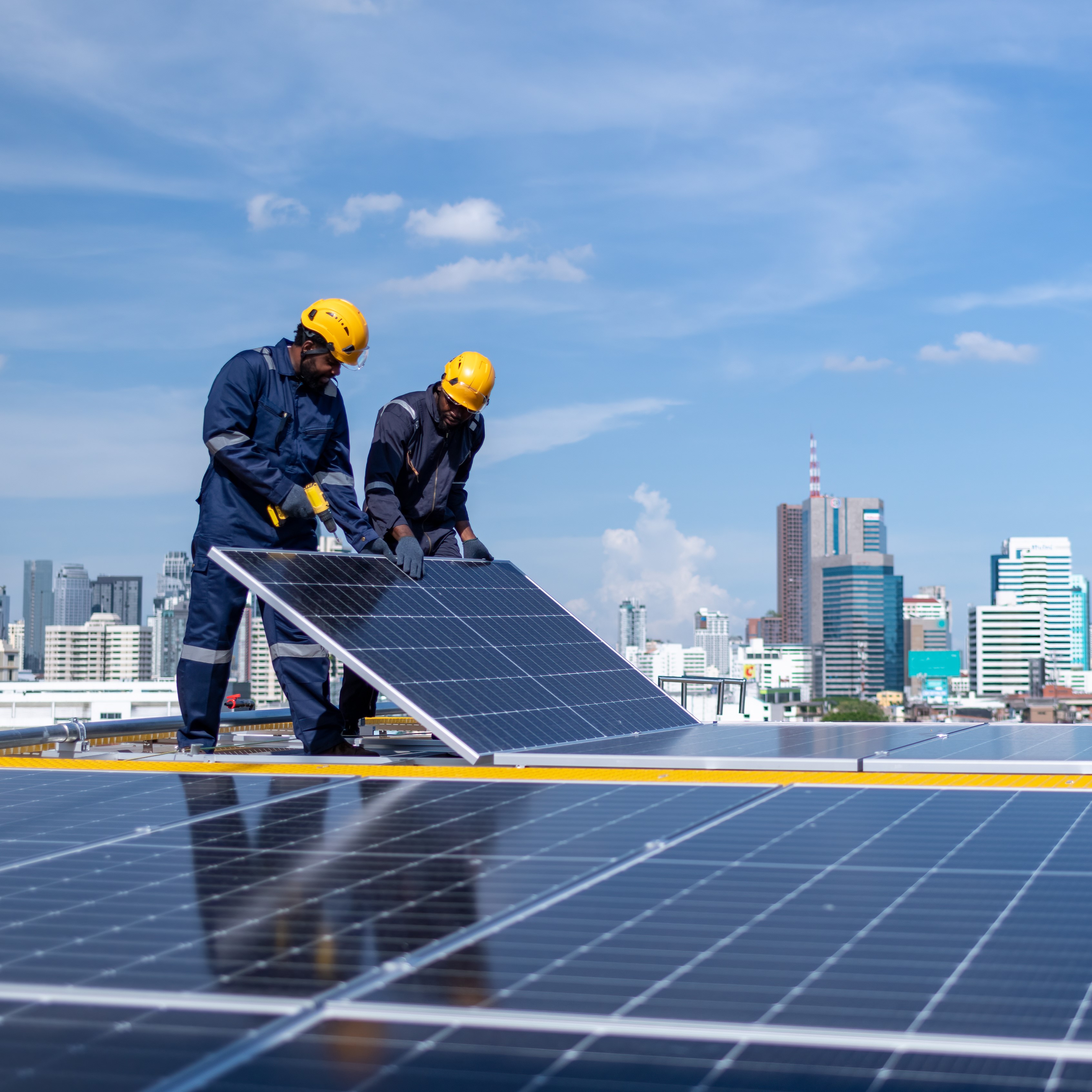 Professional solar panel construction and field implementation